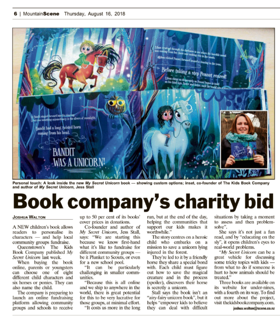Book company’s charity bid