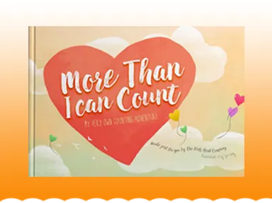 More Than I Can Count personalised counting book cover from The Kids Book Company