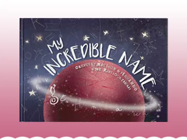 My Incredible Name personalised children's book cover from The Kids Book Company