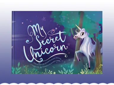My Sweet Unicorn personalised children's book cover from The Kids Book Company